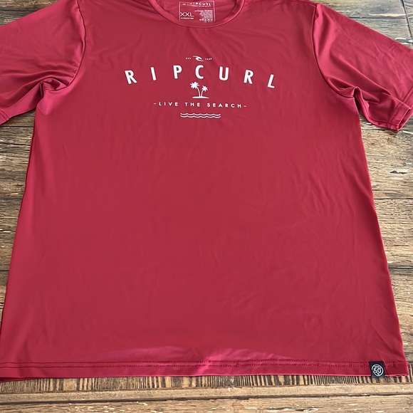 Rip Curl Burgundy S/L Rashguard - Picture 6 of 9